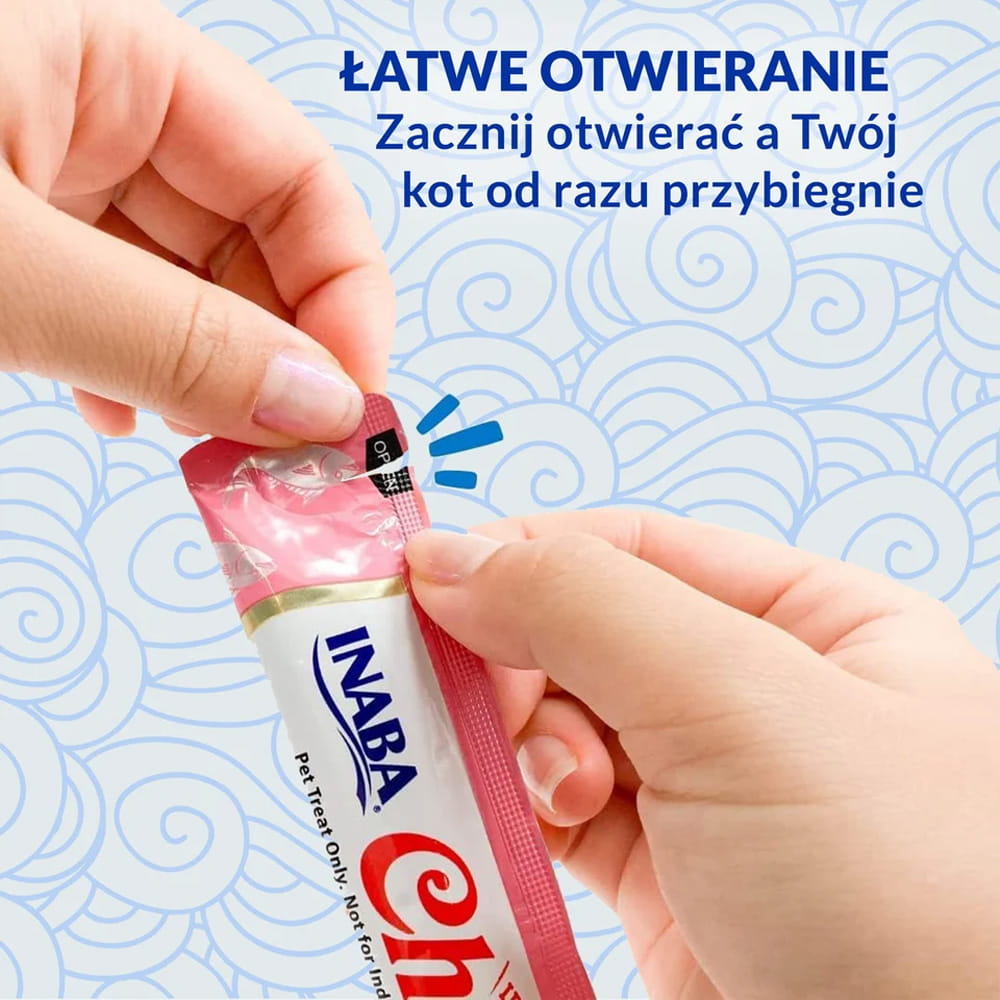 Inaba Churu Przysmak dla Kota Kurczak z Łososiem 4x14g (56g)